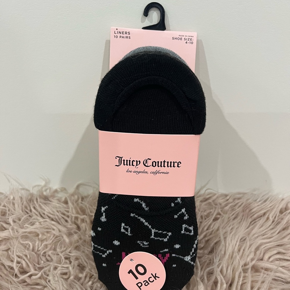 10 pack Juicy Couture socks - Picture 3 of 4